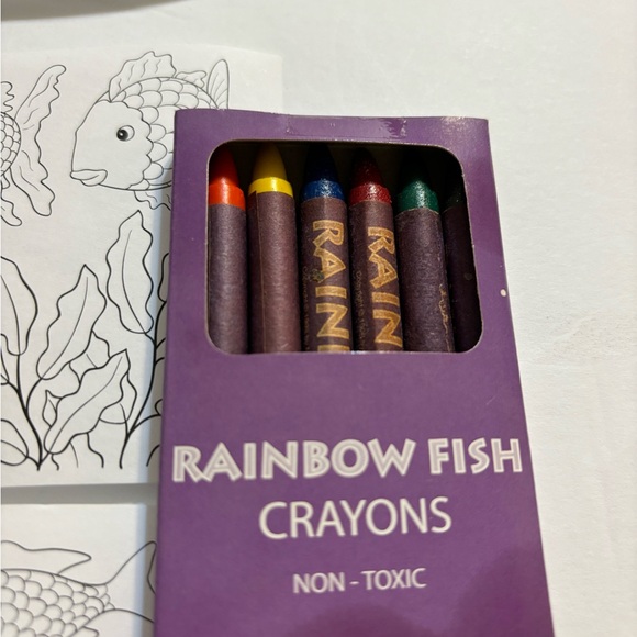 Rainbow Fish Coloring Mug 1998 New and Unused Rare Find + Hardback Book 1992 - Picture 7 of 15